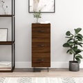 vidaXL, vidaXL Sideboard Braun Eichen-Optik 34,5x34x90 cm Holzwerkstoff