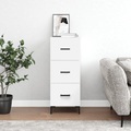vidaXL, vidaXL Sideboard Weiß 34,5x34x90 cm Holzwerkstoff