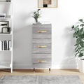 vidaXL, vidaXL Sideboard Grau Sonoma 34,5x34x90 cm Holzwerkstoff