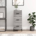 vidaXL, vidaXL Sideboard Grau Sonoma 34,5x34x90 cm Holzwerkstoff