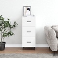 vidaXL, vidaXL Sideboard Weiß 34,5x34x90 cm Holzwerkstoff