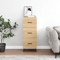 vidaXL, vidaXL Sideboard Sonoma-Eiche 34,5x34x90 cm Holzwerkstoff