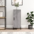 vidaXL, vidaXL Sideboard Grau Sonoma 34,5x34x90 cm Holzwerkstoff