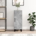 vidaXL, vidaXL Sideboard Betongrau 34,5x34x90 cm Holzwerkstoff