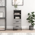 vidaXL, vidaXL Sideboard Grau Sonoma 34,5x34x90 cm Holzwerkstoff