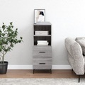vidaXL, vidaXL Sideboard Grau Sonoma 34,5x34x90 cm Holzwerkstoff