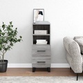 vidaXL, vidaXL Sideboard Grau Sonoma 34,5x34x90 cm Holzwerkstoff