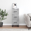 vidaXL, vidaXL Sideboard Betongrau 34,5x34x90 cm Holzwerkstoff