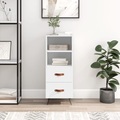 vidaXL, vidaXL Sideboard Weiß 34,5x34x90 cm Holzwerkstoff