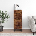 vidaXL, vidaXL Sideboard Räuchereiche 34,5x34x90 cm Holzwerkstoff