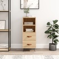 vidaXL, vidaXL Sideboard Sonoma-Eiche 34,5x34x90 cm Holzwerkstoff