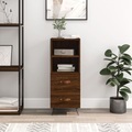 vidaXL, vidaXL Sideboard Braun Eichen-Optik 34,5x34x90 cm Holzwerkstoff
