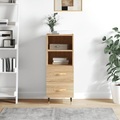 vidaXL, vidaXL Sideboard Sonoma-Eiche 34,5x34x90 cm Holzwerkstoff