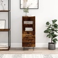 vidaXL, vidaXL Sideboard Räuchereiche 34,5x34x90 cm Holzwerkstoff