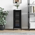 vidaXL, vidaXL Sideboard Schwarz 34,5x34x90 cm Holzwerkstoff
