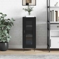 vidaXL, vidaXL Sideboard Schwarz 34,5x34x90 cm Holzwerkstoff