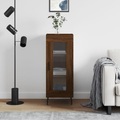 vidaXL, vidaXL Sideboard Braun Eichen-Optik 34,5x34x90 cm Holzwerkstoff