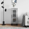vidaXL, vidaXL Sideboard Betongrau 34,5x34x90 cm Holzwerkstoff