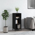 vidaXL, vidaXL Sideboard Schwarz 34,5x32,5x90 cm Holzwerkstoff