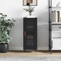 vidaXL, vidaXL Sideboard Schwarz 34,5x34x90 cm Holzwerkstoff