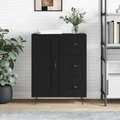 vidaXL, vidaXL Sideboard Schwarz 69,5x34x90 cm Holzwerkstoff