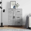 vidaXL, vidaXL Sideboard Betongrau 69,5x34x90 cm Holzwerkstoff