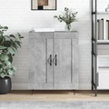 vidaXL, vidaXL Sideboard Betongrau 69,5x34x90 cm Holzwerkstoff