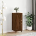 vidaXL, vidaXL Sideboard Braun Eichen-Optik 34,5x34x90 cm Holzwerkstoff