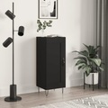vidaXL, vidaXL Sideboard Schwarz 34,5x34x90 cm Holzwerkstoff