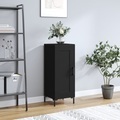 vidaXL, vidaXL Sideboard Schwarz 34,5x34x90 cm Holzwerkstoff