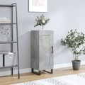 vidaXL, vidaXL Sideboard Betongrau 34,5x34x90 cm Holzwerkstoff