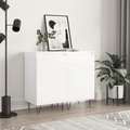 vidaXL, vidaXL Sideboards 2 Stk. Hochglanz-Weiß 40x35x70 cm Holzwerkstoff