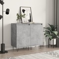vidaXL, vidaXL Sideboards 2 Stk. Betongrau 40x35x70 cm Holzwerkstoff
