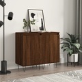 vidaXL, vidaXL Sideboards 2 Stk. Braun Eichen-Optik 40x35x70 cm Holzwerkstoff