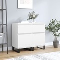 vidaXL, vidaXL Sideboards 2 Stk. Weiß 40x35x70 cm Holzwerkstoff