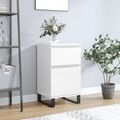 vidaXL, vidaXL Sideboard Hochglanz-Weiß 40x35x70 cm Holzwerkstoff