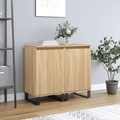 vidaXL, vidaXL Sideboards 2 Stk. Sonoma-Eiche 40x35x70 cm Holzwerkstoff