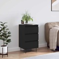 vidaXL, vidaXL Sideboard Schwarz 40x35x70 cm Holzwerkstoff