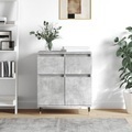 vidaXL, vidaXL Sideboard Betongrau 60x35x70 cm Holzwerkstoff