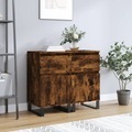 vidaXL, vidaXL Sideboards 2 Stk. Räuchereiche 40x35x70 cm Holzwerkstoff