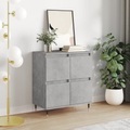 vidaXL, vidaXL Sideboard Betongrau 60x35x70 cm Holzwerkstoff