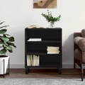 vidaXL, vidaXL Sideboard Schwarz 57x35x70 cm Holzwerkstoff