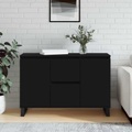 vidaXL, vidaXL Sideboard Schwarz 104x35x70 cm Holzwerkstoff