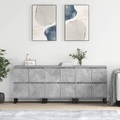 vidaXL, vidaXL Sideboards 3 Stk. Betongrau Holzwerkstoff