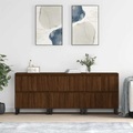 vidaXL, vidaXL Sideboards 3 Stk. Braun Eichen-Optik Holzwerkstoff