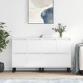 vidaXL, vidaXL Sideboards 2 Stk. Weiß Holzwerkstoff