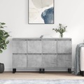 vidaXL, vidaXL Sideboards 2 Stk. Betongrau Holzwerkstoff
