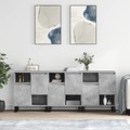 vidaXL, vidaXL Sideboards 3 Stk. Betongrau Holzwerkstoff