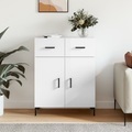 vidaXL, vidaXL Sideboard Hochglanz-Weiß 69,5x34x90 cm Holzwerkstoff