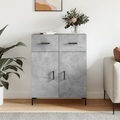 vidaXL, vidaXL Sideboard Betongrau 69,5x34x90 cm Holzwerkstoff